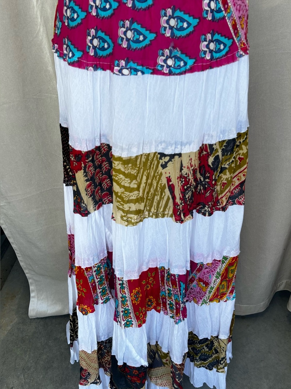 Light Weight Gauzy Cotton Bias Cut Maxi